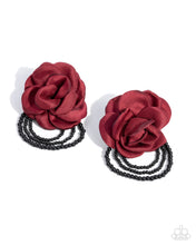 Load image into Gallery viewer, Dramatic Dame - Red Earrings