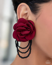 Load image into Gallery viewer, Dramatic Dame - Red Earrings