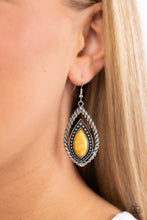 Load image into Gallery viewer, Twisted Trailblazer - Yellow earrings