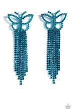 Load image into Gallery viewer, Billowing Butterflies - Blue
Post earrings July Exclusive life of the party