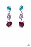 Load image into Gallery viewer, Dimensional Dance -Exclusive life of the party- Multi Post Earrings
