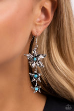 Load image into Gallery viewer, Tapered Tiers - Blue earrings