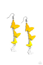 Load image into Gallery viewer, HAPHAZARD HEADLINER - YELLOW Earrings Paparazzi Accessories