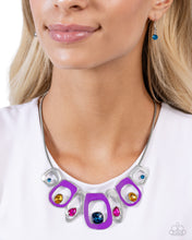 Load image into Gallery viewer, Poetically Painted - Purple necklace