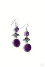 Load image into Gallery viewer, Creative Cascade - Purple earrings