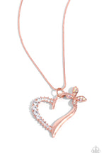 Load image into Gallery viewer, Half-Hearted Haven - Copper necklace