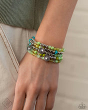 Load image into Gallery viewer, Poignant Pairing - Green bracelet