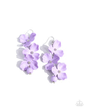 Load image into Gallery viewer, Plentiful Petals - Purple earrings