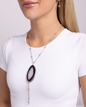 Load image into Gallery viewer, Geode Gamble - Purple necklace