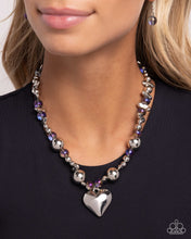 Load image into Gallery viewer, Glistening Gossip - Purple necklace