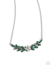 Load image into Gallery viewer, Leafy Layover - White necklace