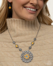 Load image into Gallery viewer, Ornate Opinion - Yellow necklace
