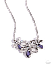 Load image into Gallery viewer, Twirling Triad - Purple necklace