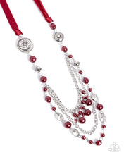 Load image into Gallery viewer, All the Trimmings - Red necklace