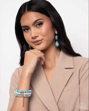 Load image into Gallery viewer, Marbled Masterpiece - Blue earrings