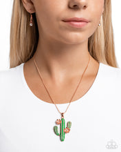 Load image into Gallery viewer, Carefree Cactus - Copper necklace