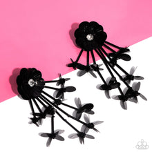Load image into Gallery viewer, Floral Future - black - earrings Life of the Party 2024