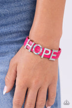 Load image into Gallery viewer, Hopeful Haute - pink - bracelet