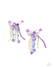 Load image into Gallery viewer, Japanese Blossoms - purple earrings