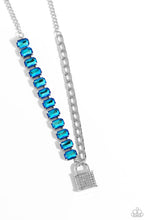 Load image into Gallery viewer, LOCK and Roll - blue - necklace