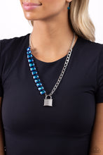 Load image into Gallery viewer, LOCK and Roll - blue - necklace