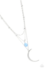 Load image into Gallery viewer, Lunar Landslide - blue - necklace
