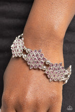 Load image into Gallery viewer, Scintillating Snowflakes - purple bracelet