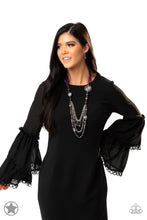 Load image into Gallery viewer, All The Trimmings - Purple necklace