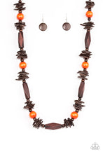Load image into Gallery viewer, Cozumel Coast - Orange necklace
