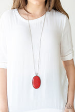 Load image into Gallery viewer, Stone Stampede - Red necklace