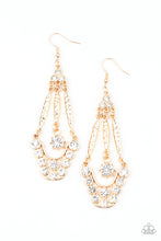 Load image into Gallery viewer, High-Ranking Radiance - Gold earrings
