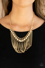 Load image into Gallery viewer, Flaunt Your Fringe - Gold necklace