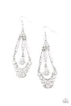 Load image into Gallery viewer, High-Ranking Radiance - White earrings