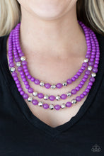 Load image into Gallery viewer, STAYCATION All I Ever Wanted - Purple necklace