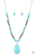 Load image into Gallery viewer, Blazing Saddles - Blue necklace