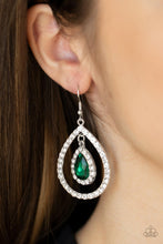 Load image into Gallery viewer, Blushing Bride - Green earrings
