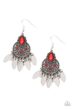 Load image into Gallery viewer, Galapagos Glamping - Red earrings