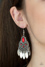Load image into Gallery viewer, Galapagos Glamping - Red earrings
