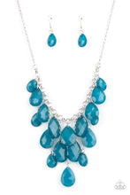 Load image into Gallery viewer, Front Row Flamboyance - Blue necklace