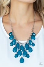 Load image into Gallery viewer, Front Row Flamboyance - Blue necklace