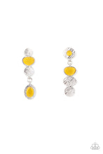 Load image into Gallery viewer, Asymmetrical Appeal - Yellow earrings