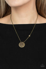 Load image into Gallery viewer, Live The Life You Love - Brass necklace