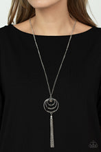 Load image into Gallery viewer, Spiraling Sparkle - Silver necklace
