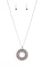 Load image into Gallery viewer, Wintry Wreath - Purple necklace