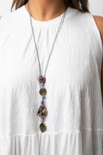 Load image into Gallery viewer, Knotted Keepsake - Purple necklace