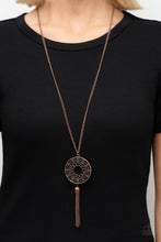 Load image into Gallery viewer, Tai Chi Tassel - Copper necklace