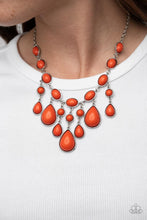 Load image into Gallery viewer, Mediterranean Mystery - Orange necklace