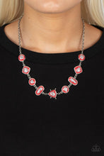 Load image into Gallery viewer, Fleek and Flecked - Red necklace