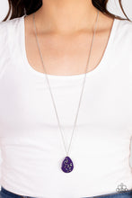 Load image into Gallery viewer, Shimmering Seafloors - Purple necklace