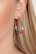 Load image into Gallery viewer, Growth Spurt - Red earrings